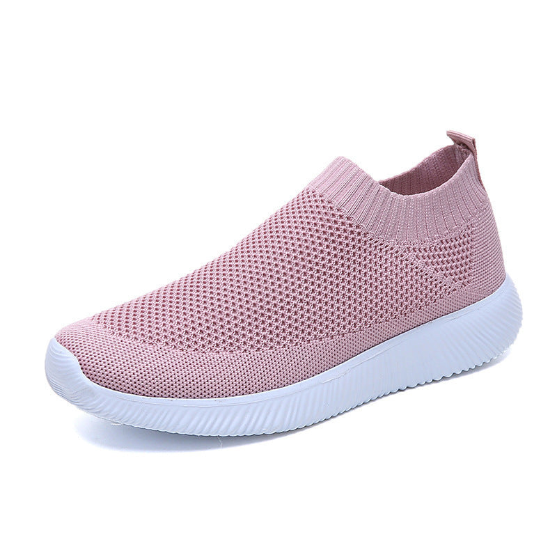Women's Breathable Slip-On Sports Shoes with Elastic Upper Ivyshape