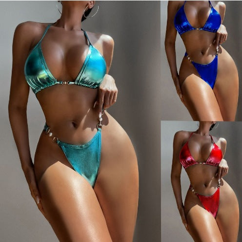 Women's Luxury Bikini Set with Triangle Top and Adjustable Straps Ivyshape
