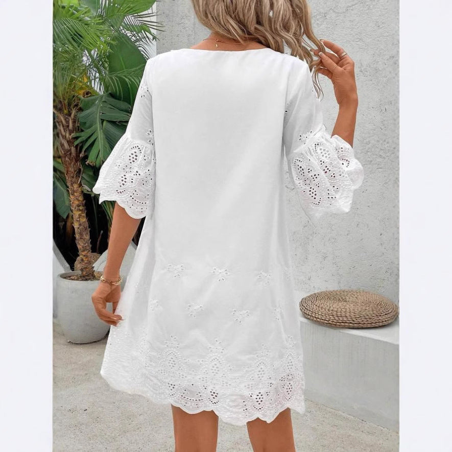 Women's Loose and Elegant Blouse Dress Ivyshape