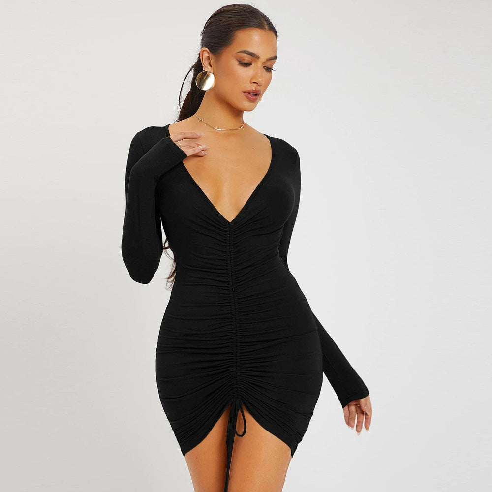 Ivyshape | Ruched Bodycon Mini Dress