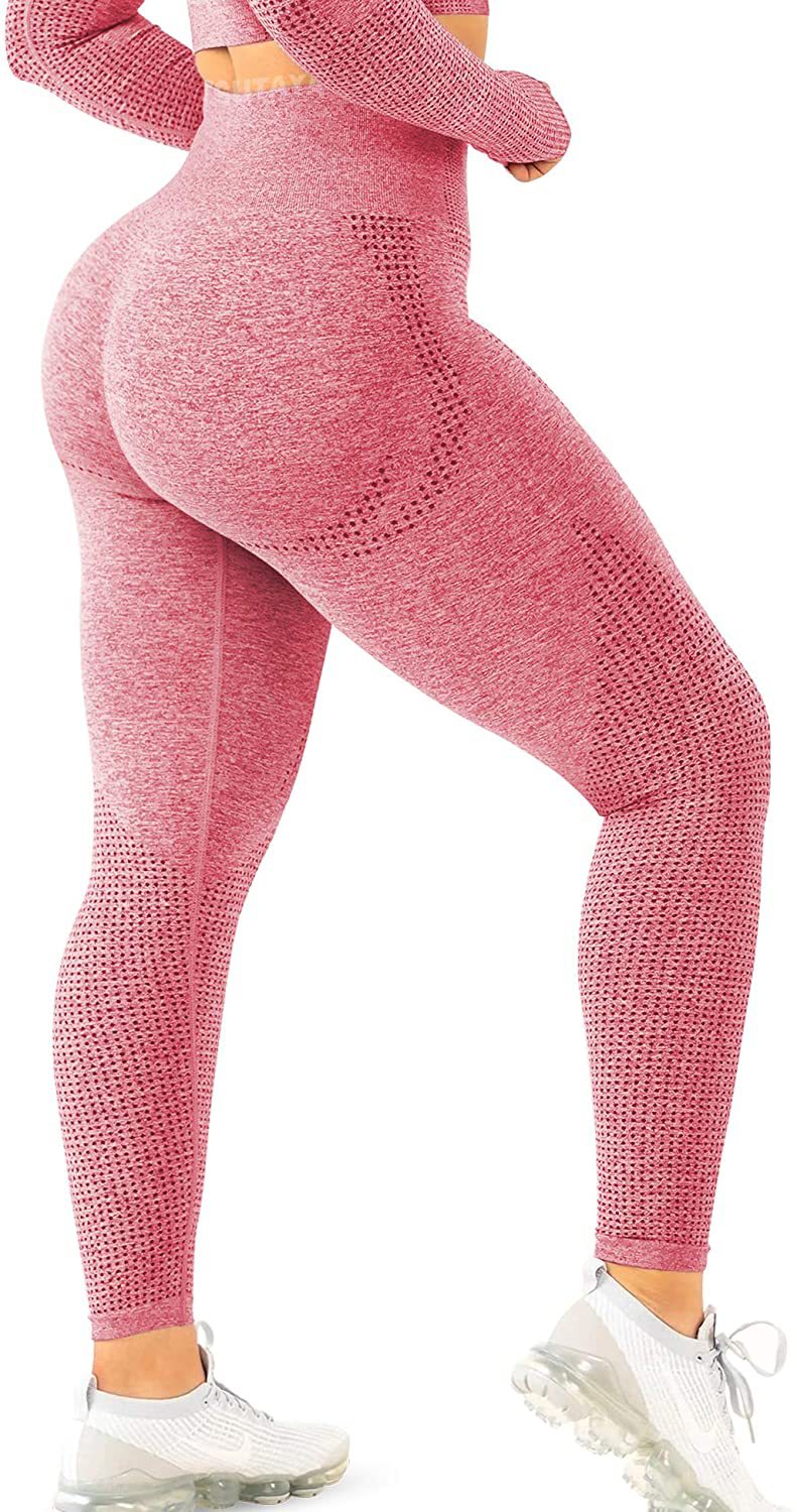 Ladies High Performance Fitness Leggings with Structured Surface Ivyshape