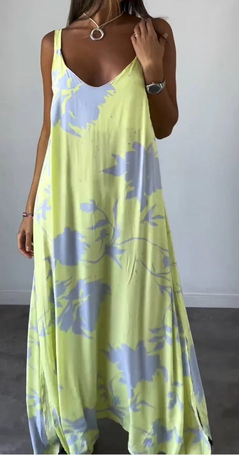 Women Flowing Floral Maxi Dress Ivyshape