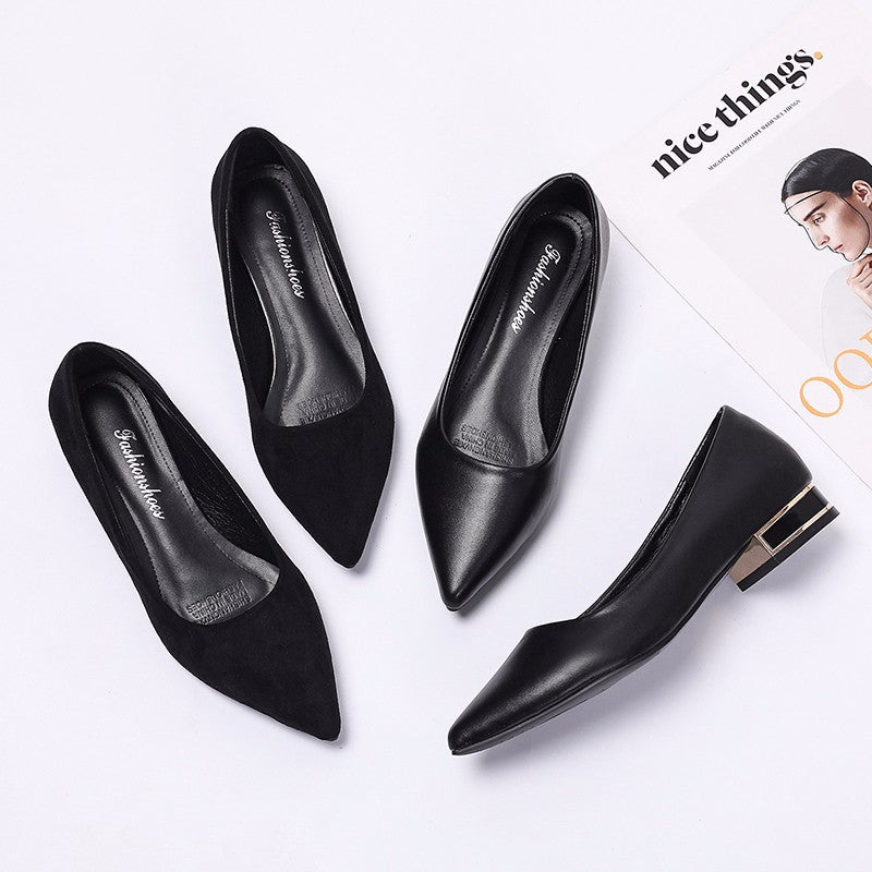 Ladies elegant pumps with comfortable block heel Ivyshape