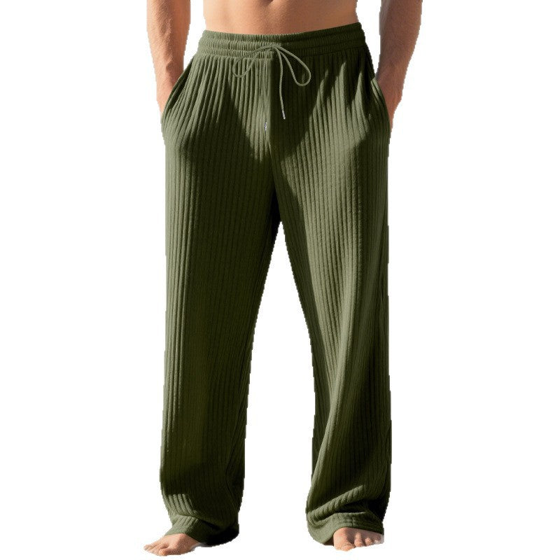 Men's leisure pants made of lightweight, breathable material Ivyshape