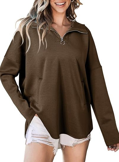 Women's casual sweatshirt with zipper Ivyshape
