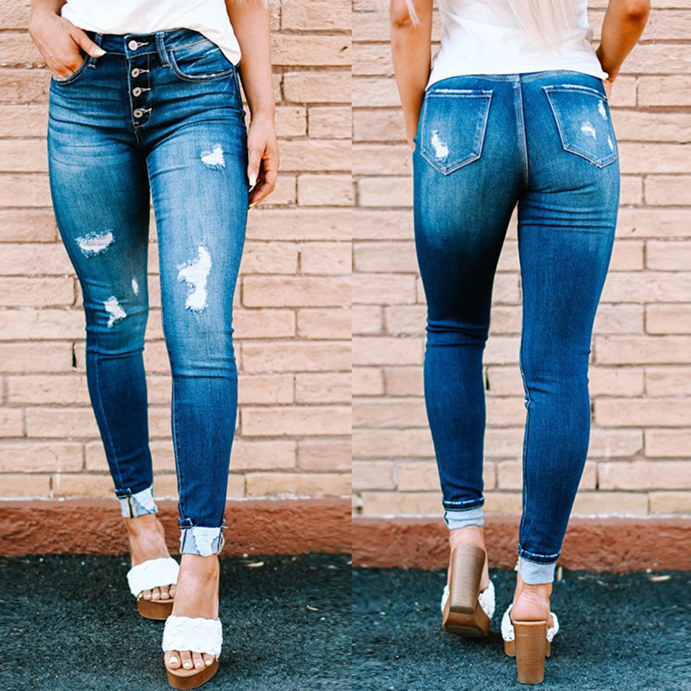 Ladies Skinny Jeans Ivyshape