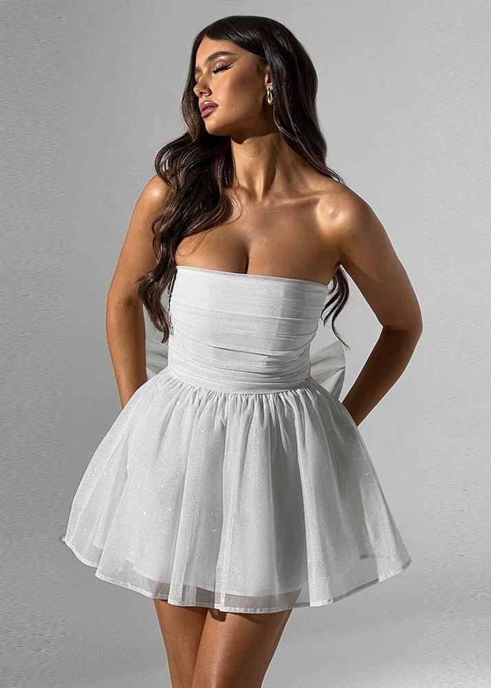 Ivyshape | Bow-Tie Strapless Dress