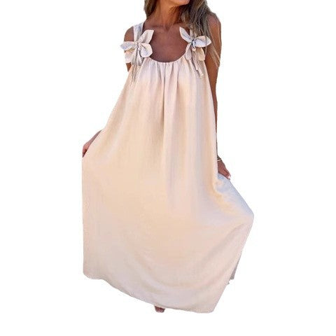 Maxi dress for women with floral embellishment Ivyshape