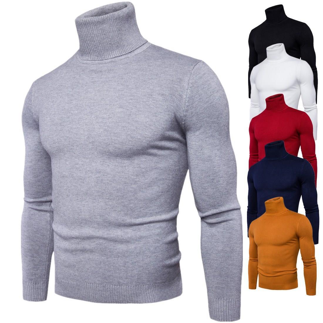 Men's turtleneck sweater made of soft merino wool Ivyshape