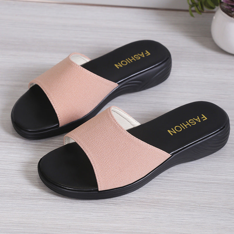 Women's comfortable slippers made of breathable textile upper with anatomical footbed Ivyshape