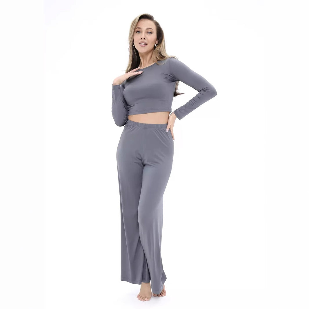 IvyShape | Soft Long Sleeve Long Pants Casual Set