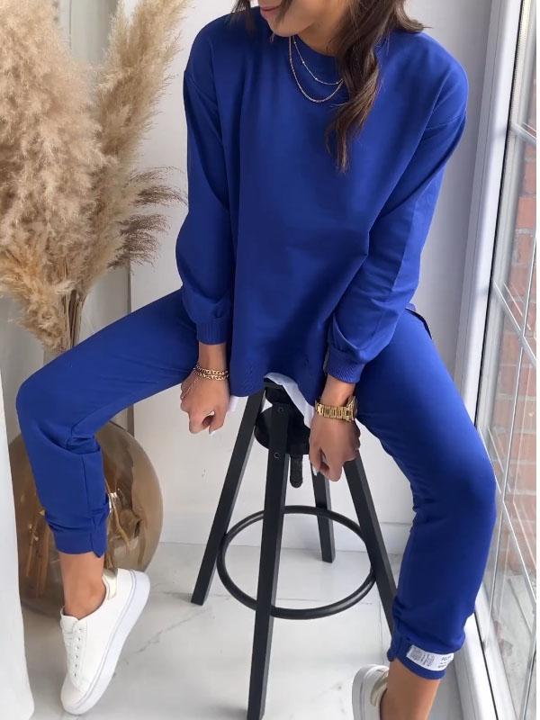 IvyShape | Split faux sweatshirt and pants suit