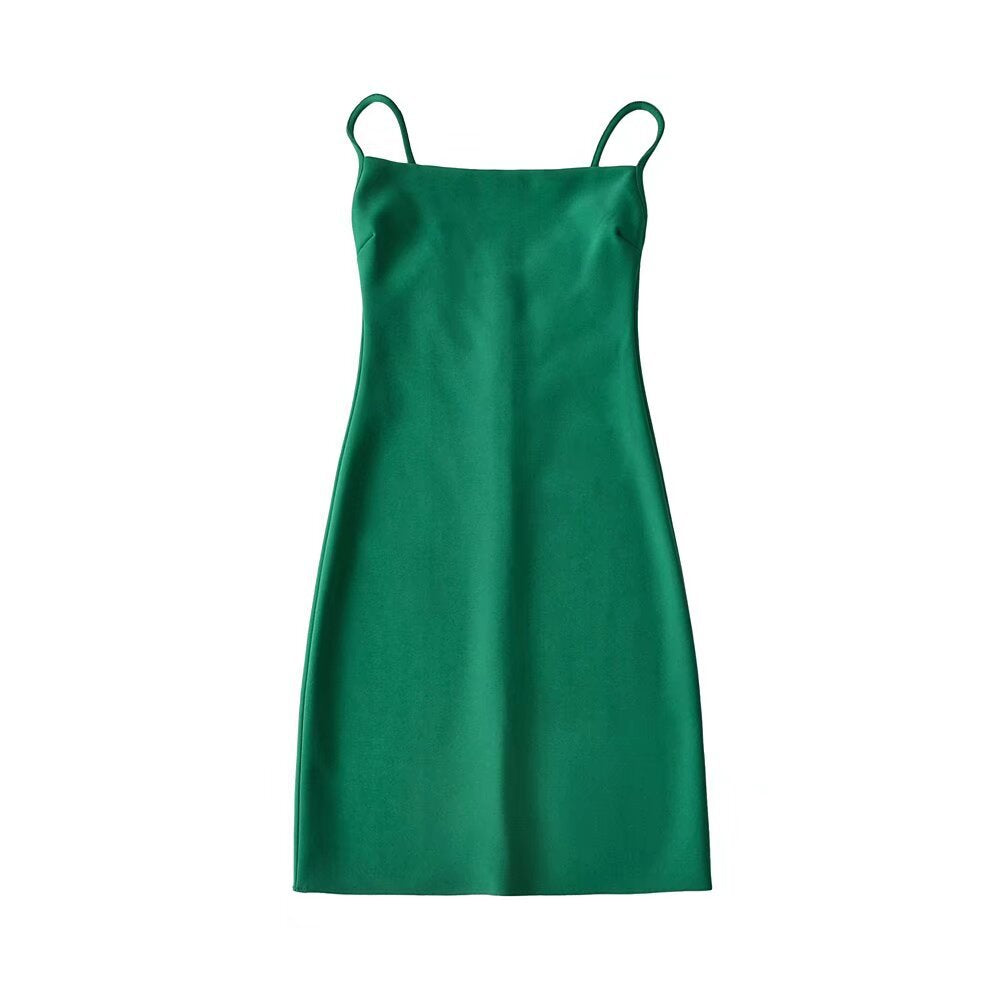 Women elegant spaghetti strap dress Ivyshape