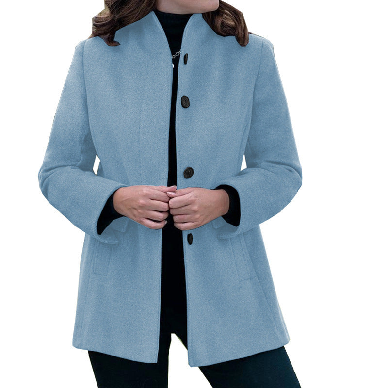 Women's wool coat with narrow cut Ivyshape
