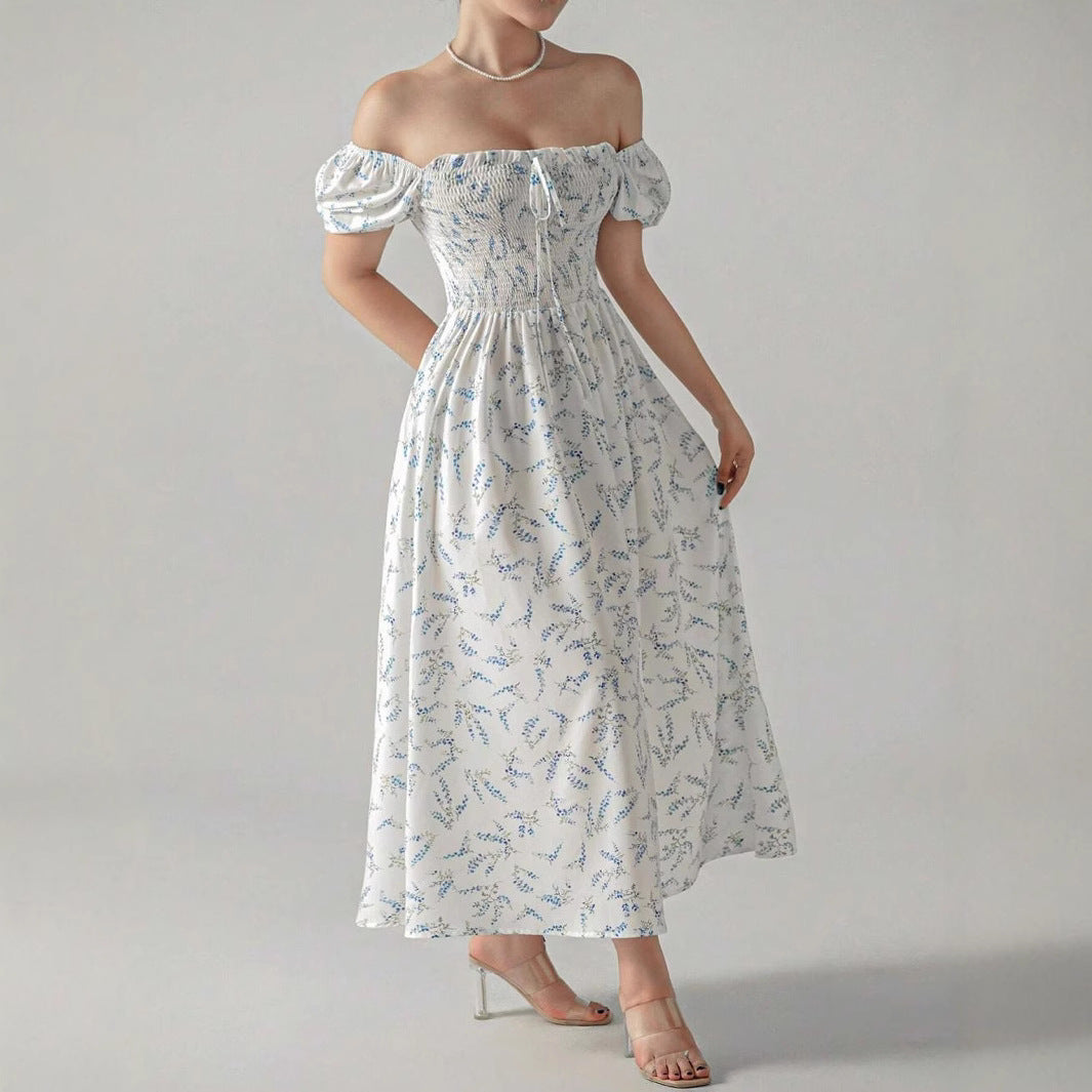 IvyShape | Printed Elegant Flowing Long Dress