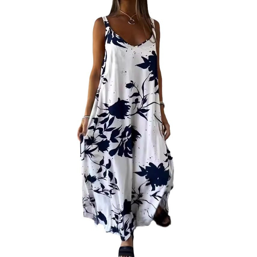 Women Flowing Floral Maxi Dress Ivyshape