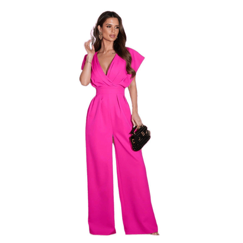 Women Elegant Wide-Leg Jumpsuit Ivyshape 1751425707