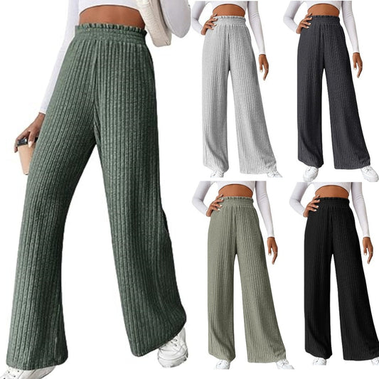 Ivyshape | Loose Knitted Long Pants