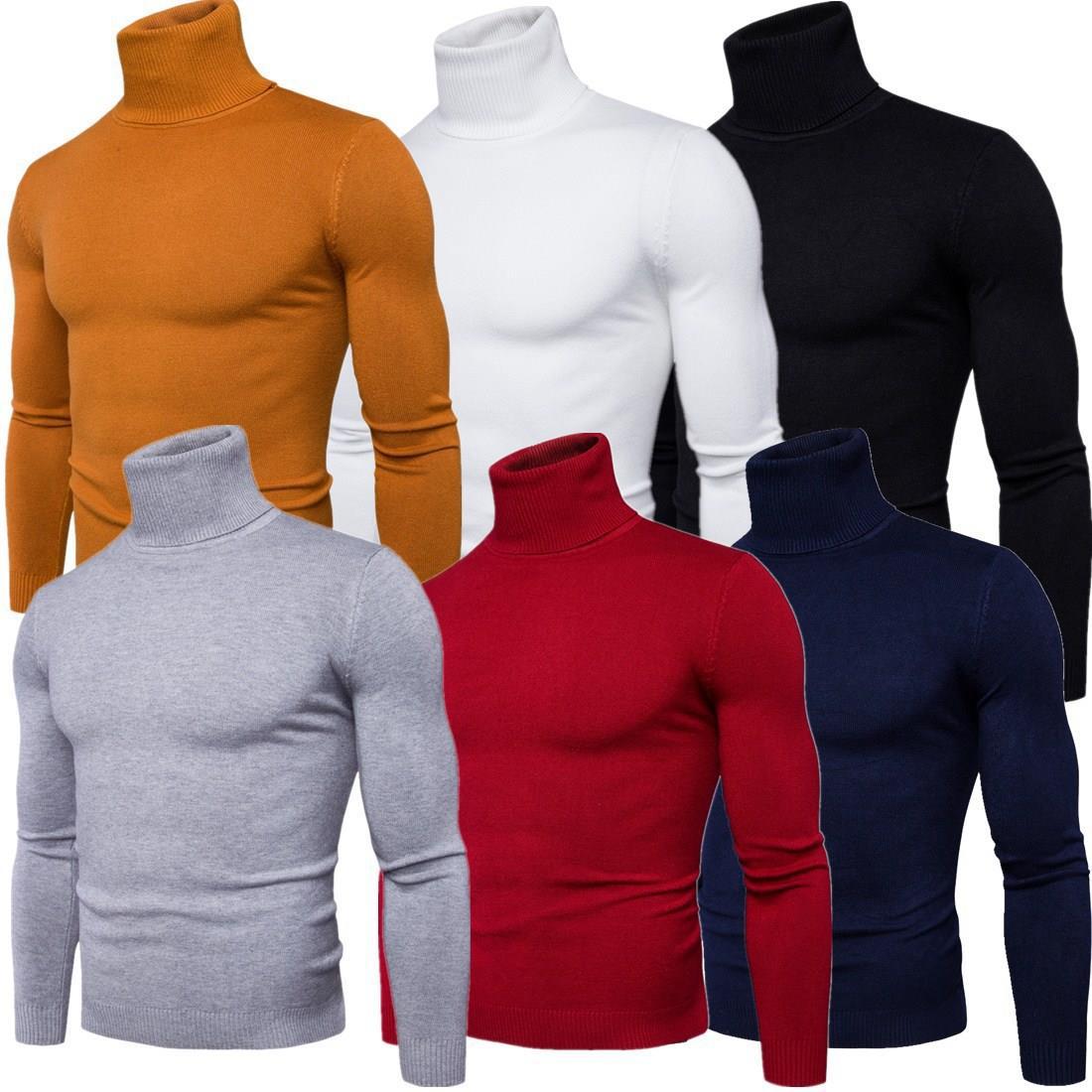 Men's turtleneck sweater made of soft merino wool Ivyshape