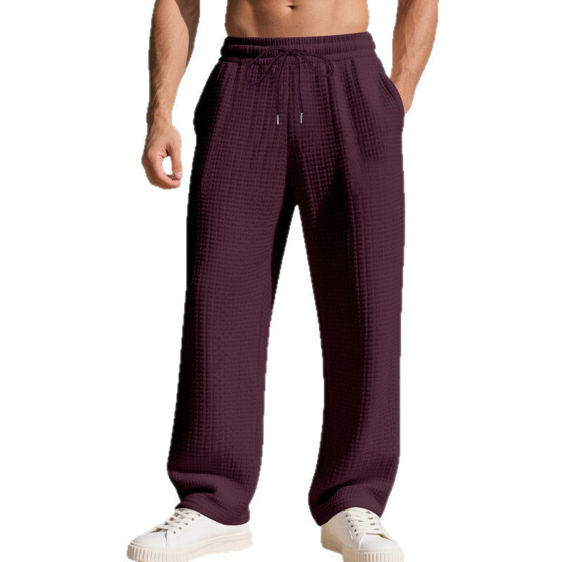 Men's leisure trousers with a loose fit and breathable fabric Ivyshape