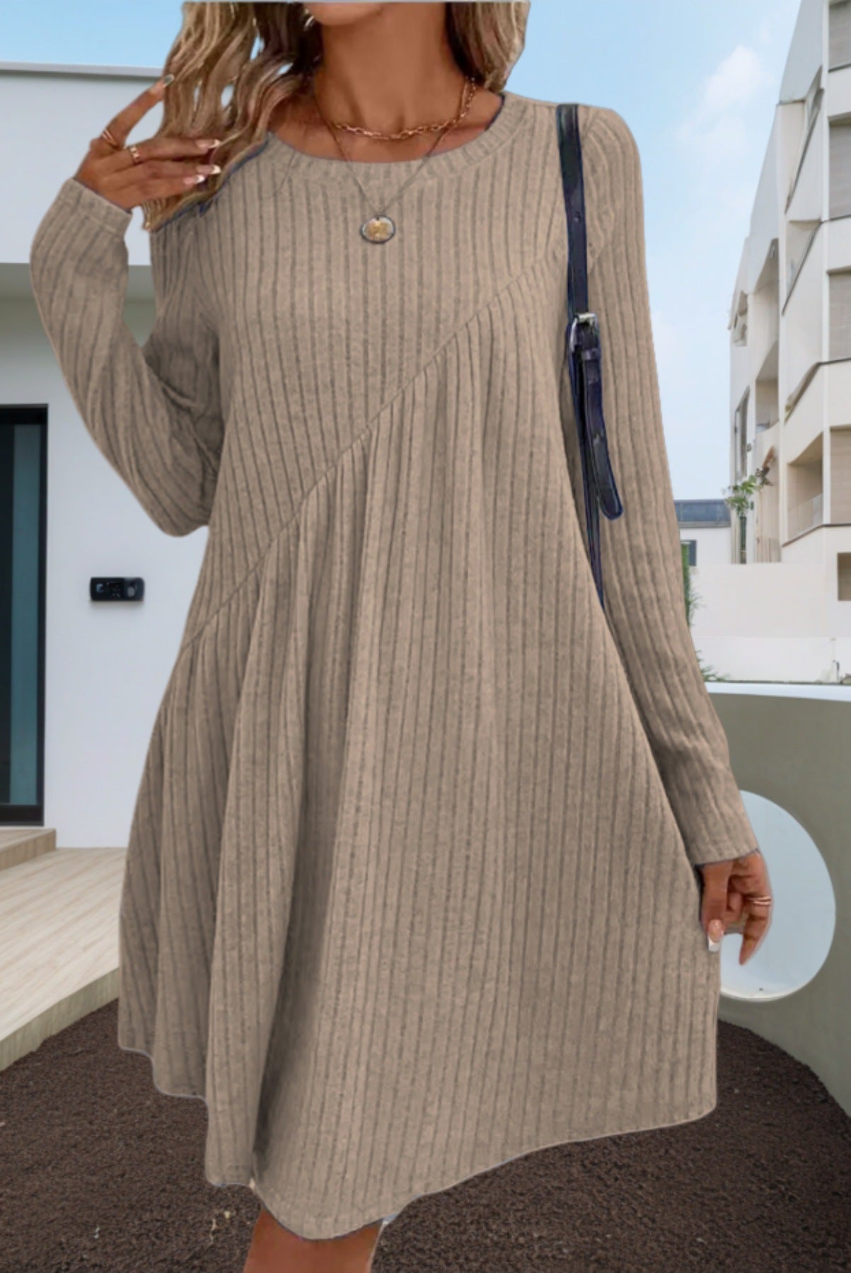 Women's Casual Long Shirt Dress Ivyshape