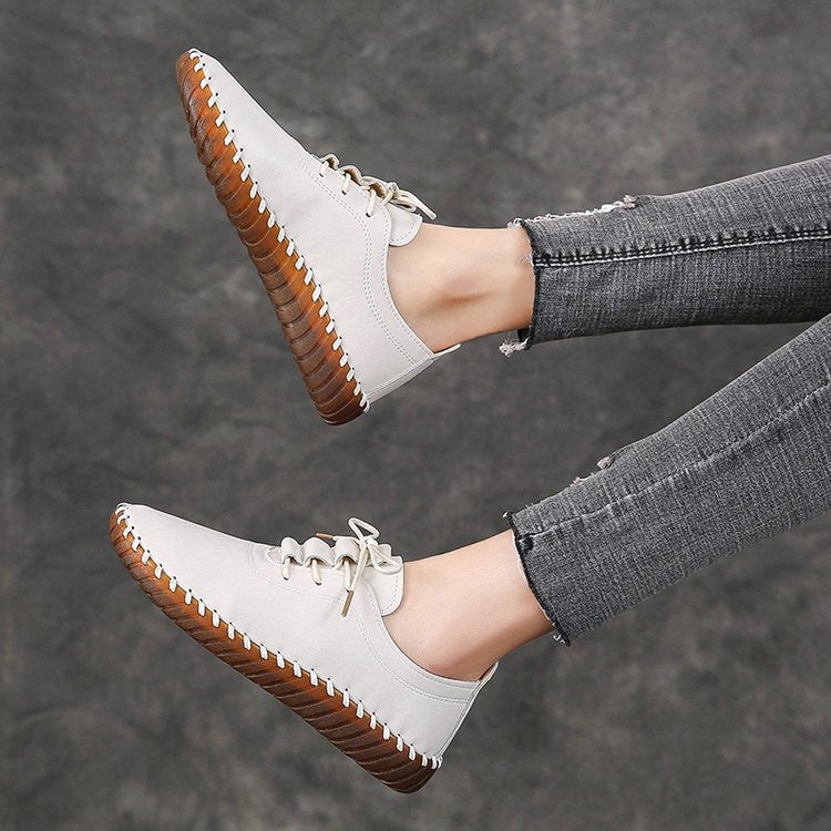 Women's Comfortable Lace-Up Shoes with Handcrafted Details Ivyshape