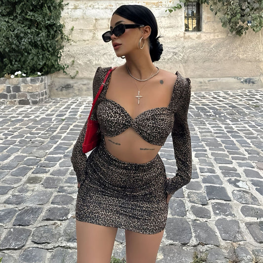 Women Figure-hugging Dress with Transparent Cut-Out and Elaborate Ruffle Details Ivyshape