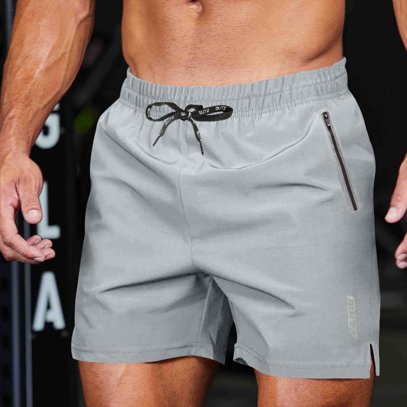 Men's sporty multifunctional shorts with quick-drying technology and practical zip pockets IvyShape