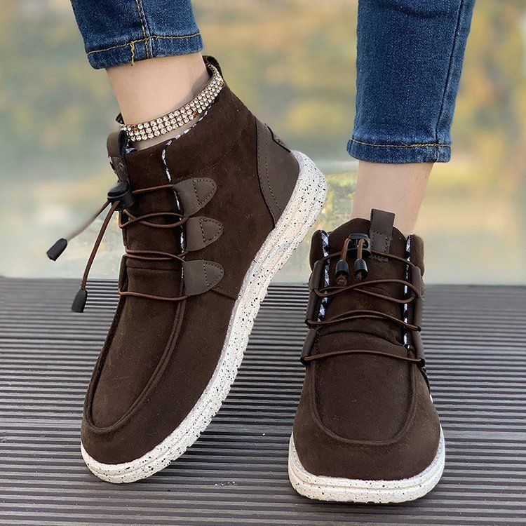 Women's sneakers with elastic lacing system and non-slip sole Ivyshape