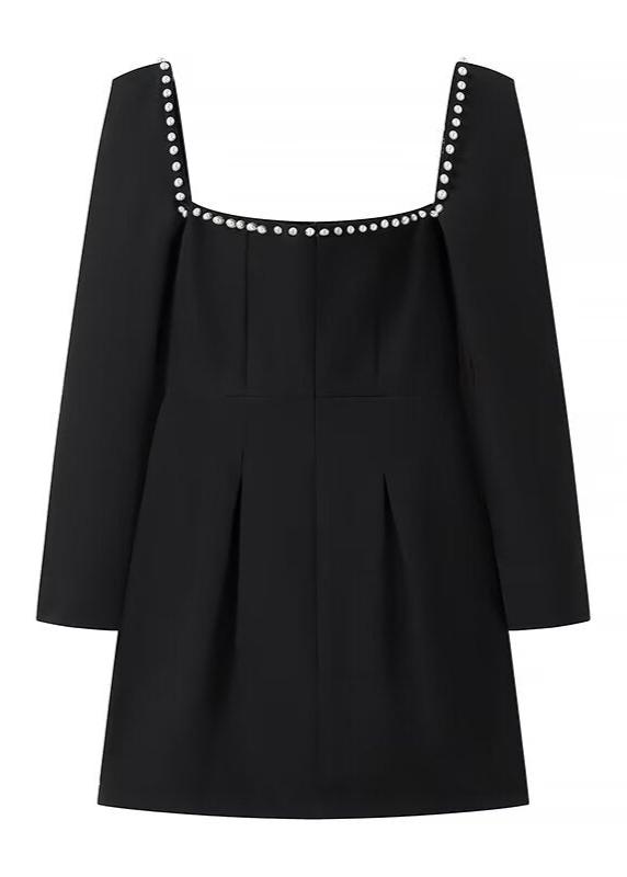 Ivyshape | Trim Square Neck Mini Dress