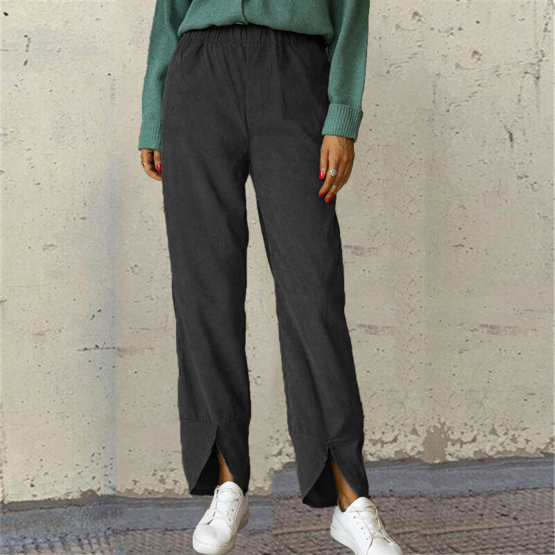 Women's Elevated Split Hem Pants Ivyshape