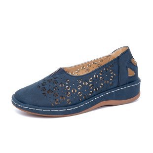 Women's casual shoes with floral cut-out design and comfortable sole Ivyshape