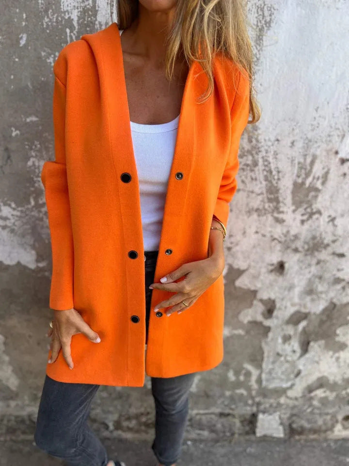 Women's fashionable long blazer Ivyshape
