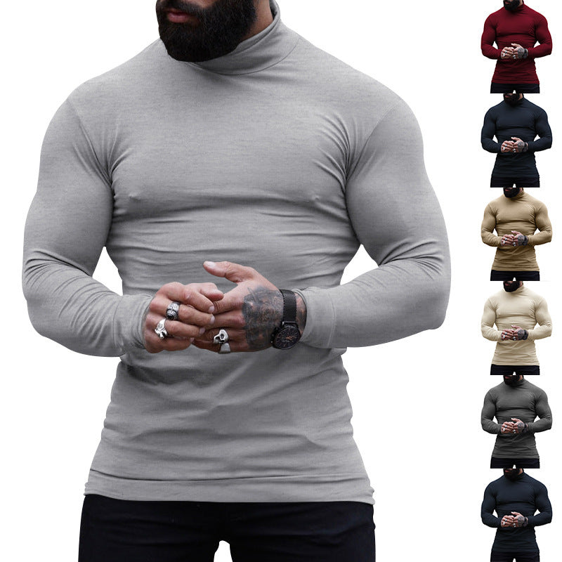 Men's High Quality Stand Collar Sweater Made of Soft Material Ivyshape