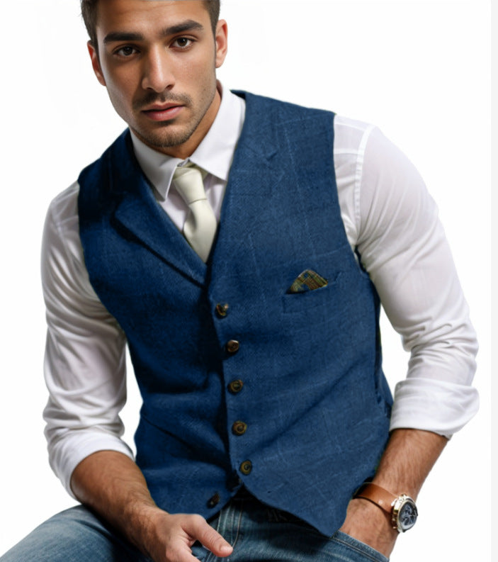 Men's elegant vest in modern style Ivyshape