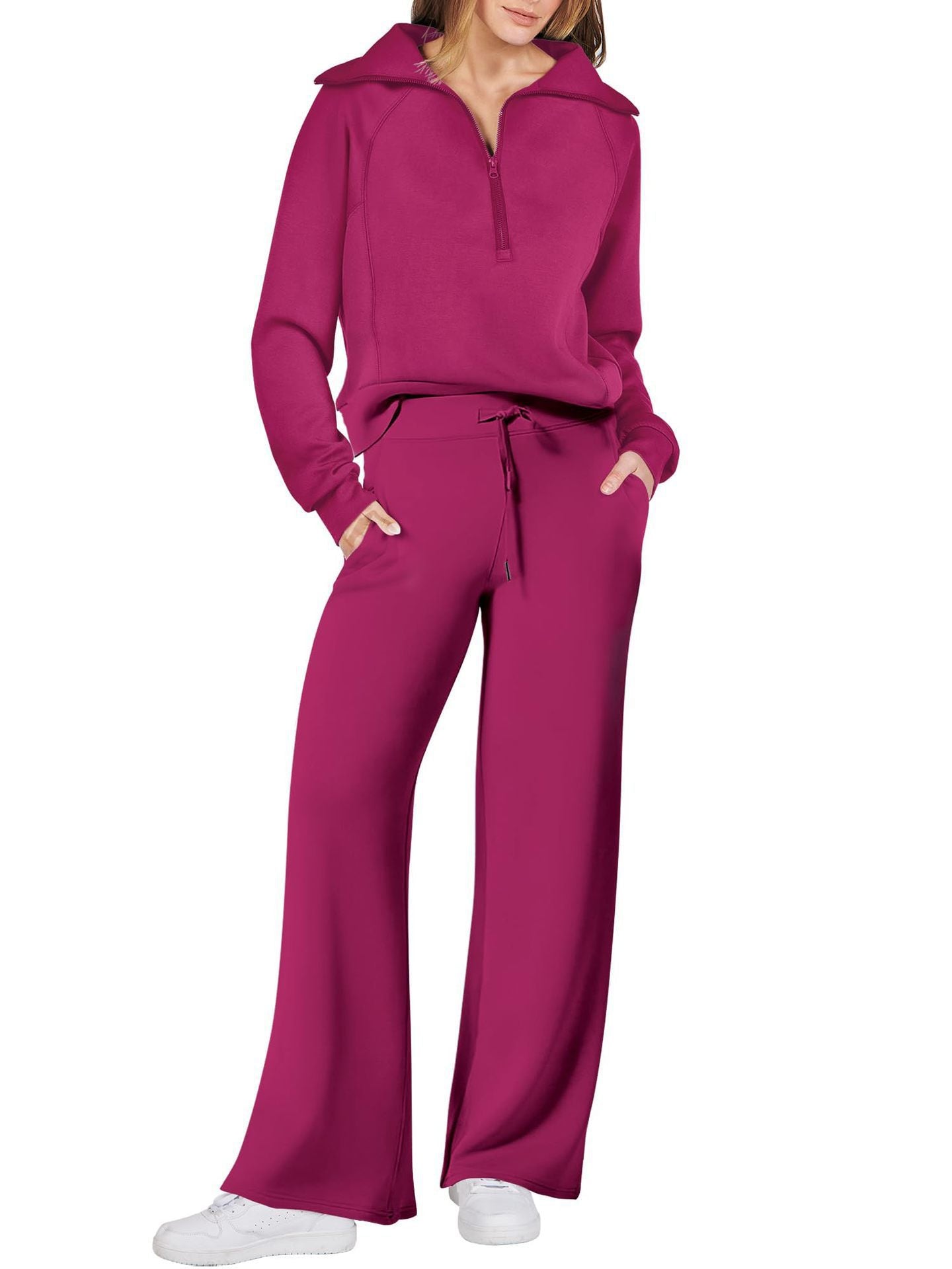Women's leisure suit with high-quality zipper and comfortable fit Ivyshape
