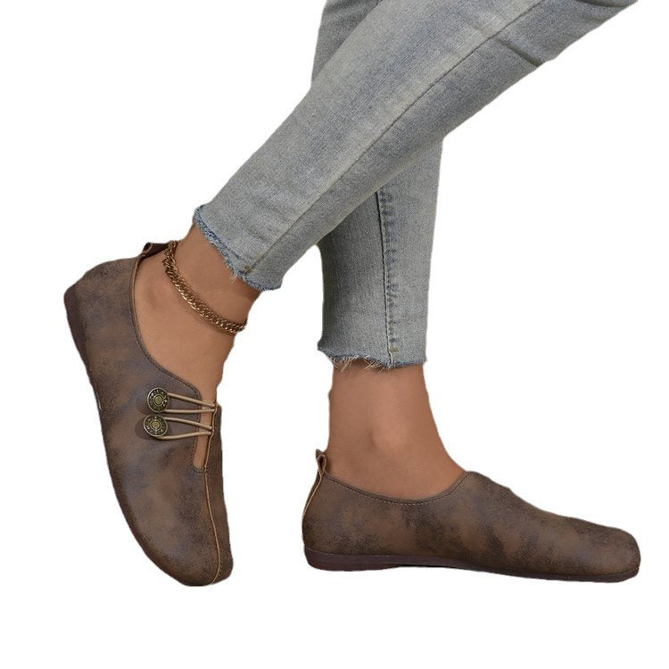 Ladies' ballerina shoes with innovative lace-up design and slip-resistant sole Ivyshape