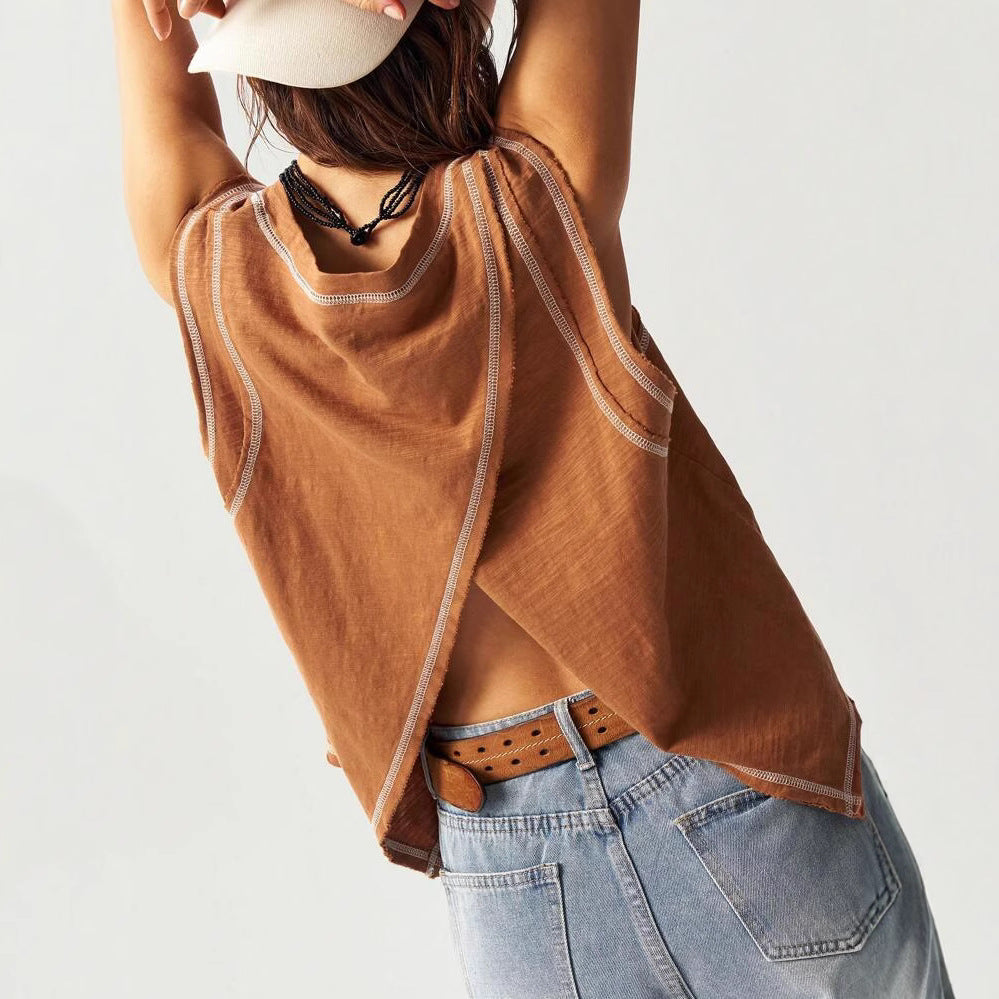 Ladies casual oversized T-shirt Ivyshape