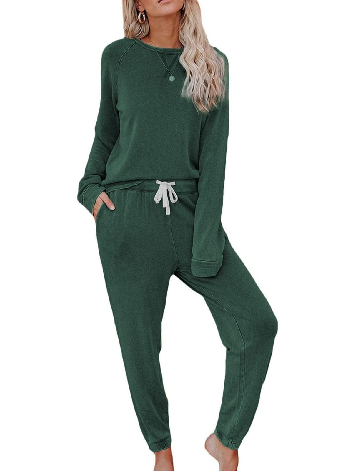 Women's Long Sleeve T-shirt Trousers Suit Women Ivyshape