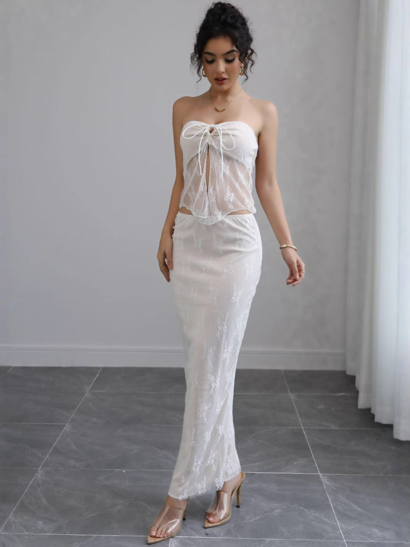 Women Elegant Transparent Maxi Dress Ivyshape