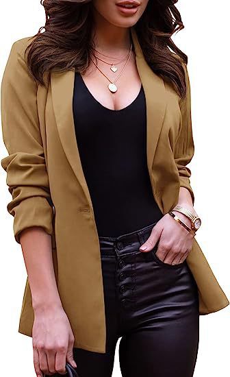 Ladies fashionable blazer with tailored cut and narrow lapels Mimi