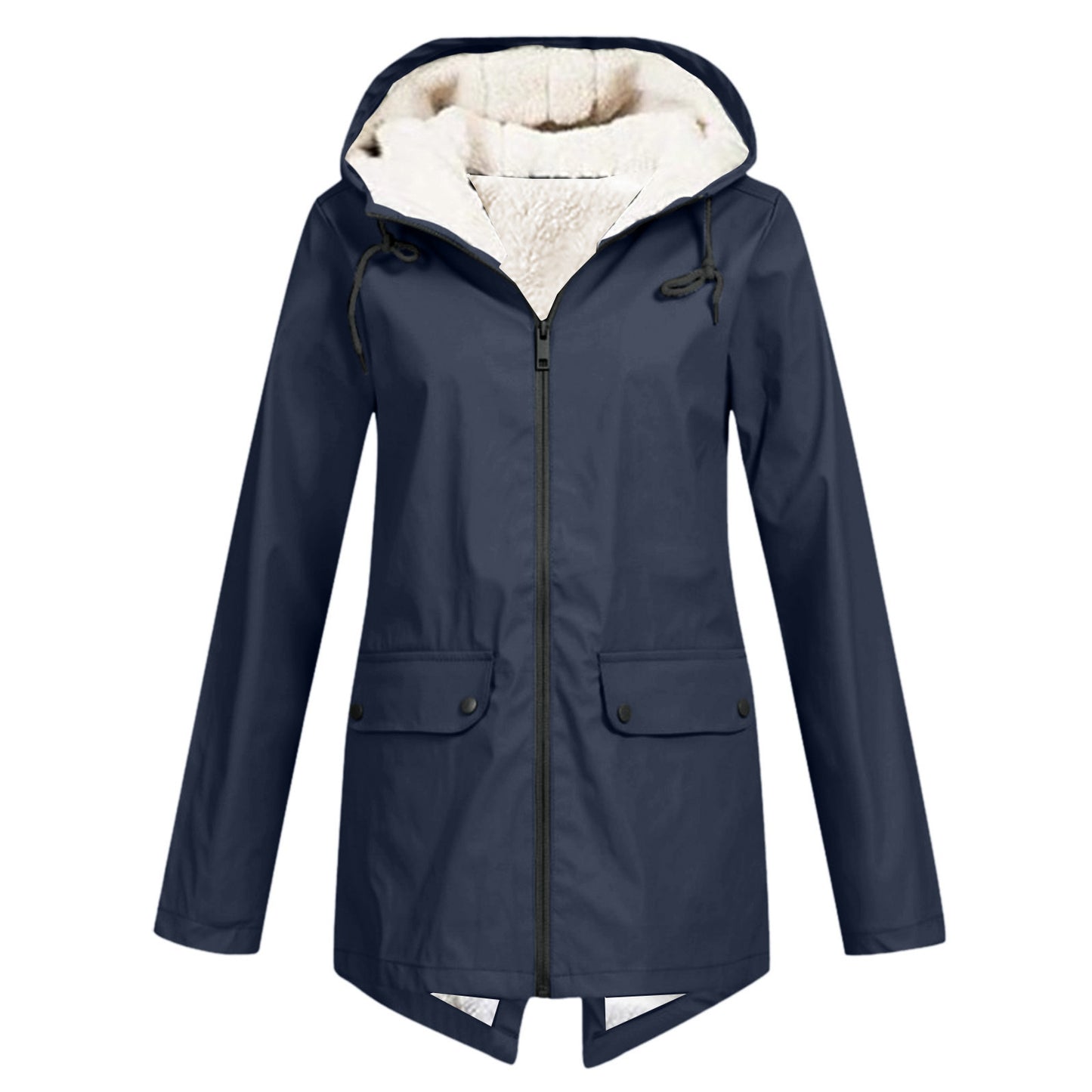 Women's jacket with adjustable hood collar Ivyshape