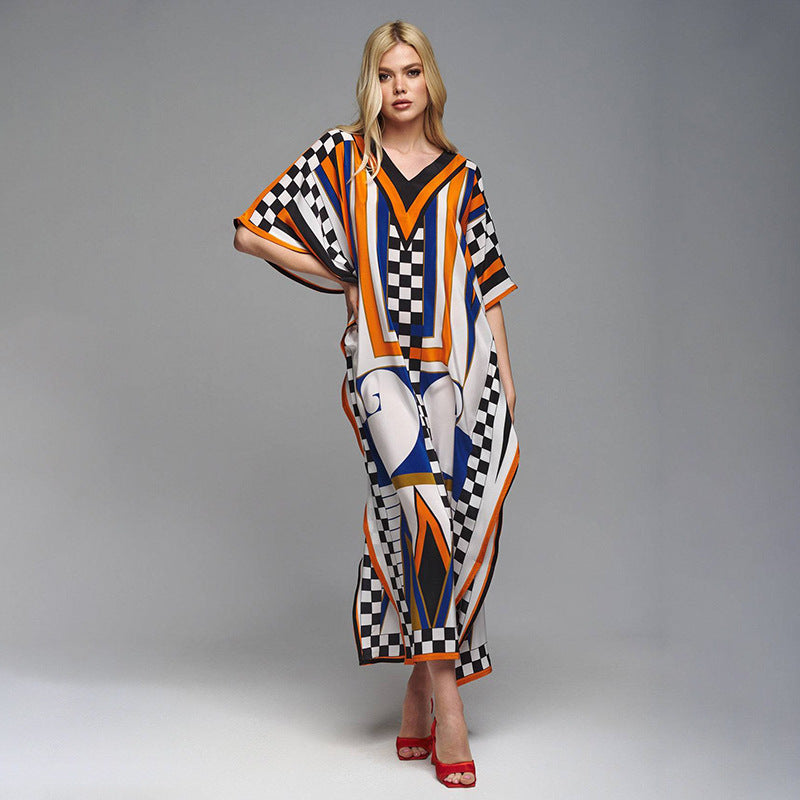 Women's Kaftan with intricate pattern and fresh design Ivyshape