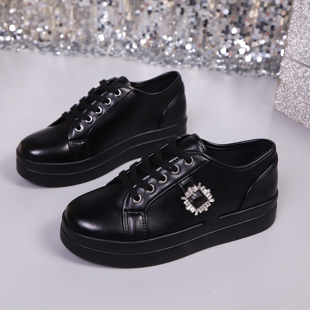 Ladies Fashion Platform Sneakers Ivyshape