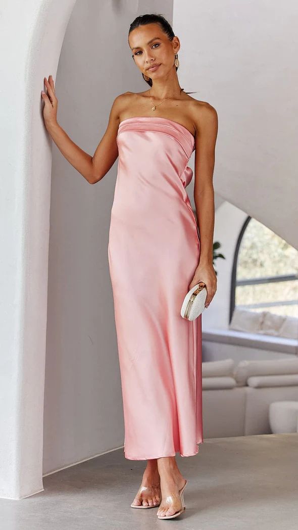Women Elegant Strapless Evening Dress Ivyshape