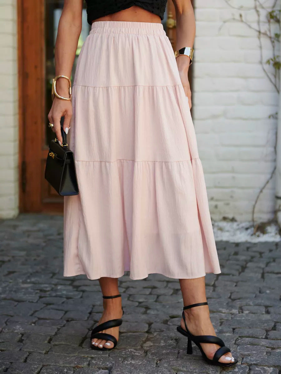 Women's Flowing Floral Print Midi Skirt Ivyshape