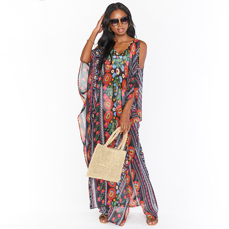 Women's summer dress in boho style Ivyshape
