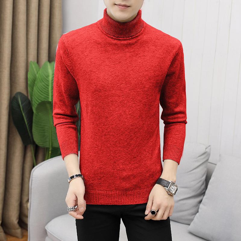 Men's turtleneck sweater made of soft merino wool Ivyshape
