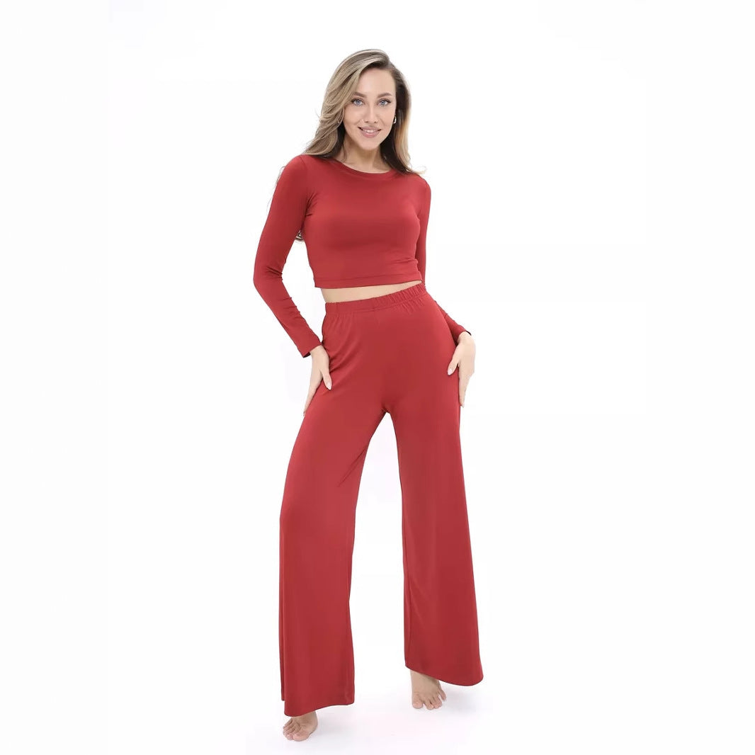 IvyShape | Soft Long Sleeve Long Pants Casual Set