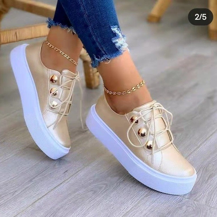 Women’s fashionable sneaker with high platform Ivyshape